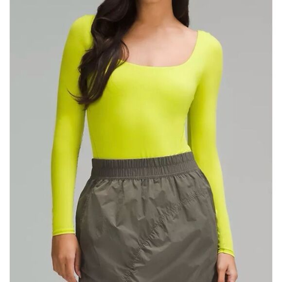 Lululemon Wundermost Square-Neck Long-Sleeve Bodysuit - Picture 2 of 8